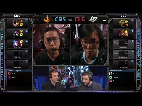 Curse vs CLG | 2014 NA LCS Spring split S4 W3D1 G3 | CRS vs CLG | CLG vs Curse full game HD