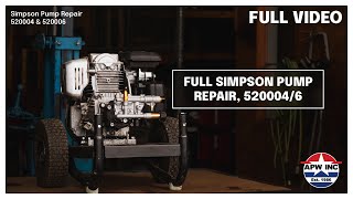 FULL Simpson Pump Rebuild (520004 & 520006) | Complete Start-to-Finish Repair!