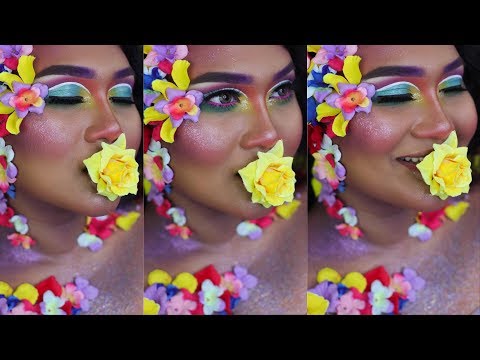 FLOWER GODDESS Halloween Makeup Tutorial | Raisa Naushin