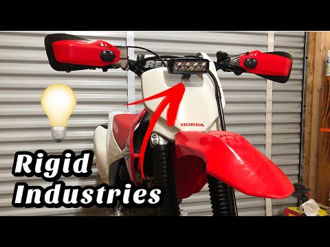 Dirtbike LED Light Bar Install ~ Warning Extreme Brightness!
