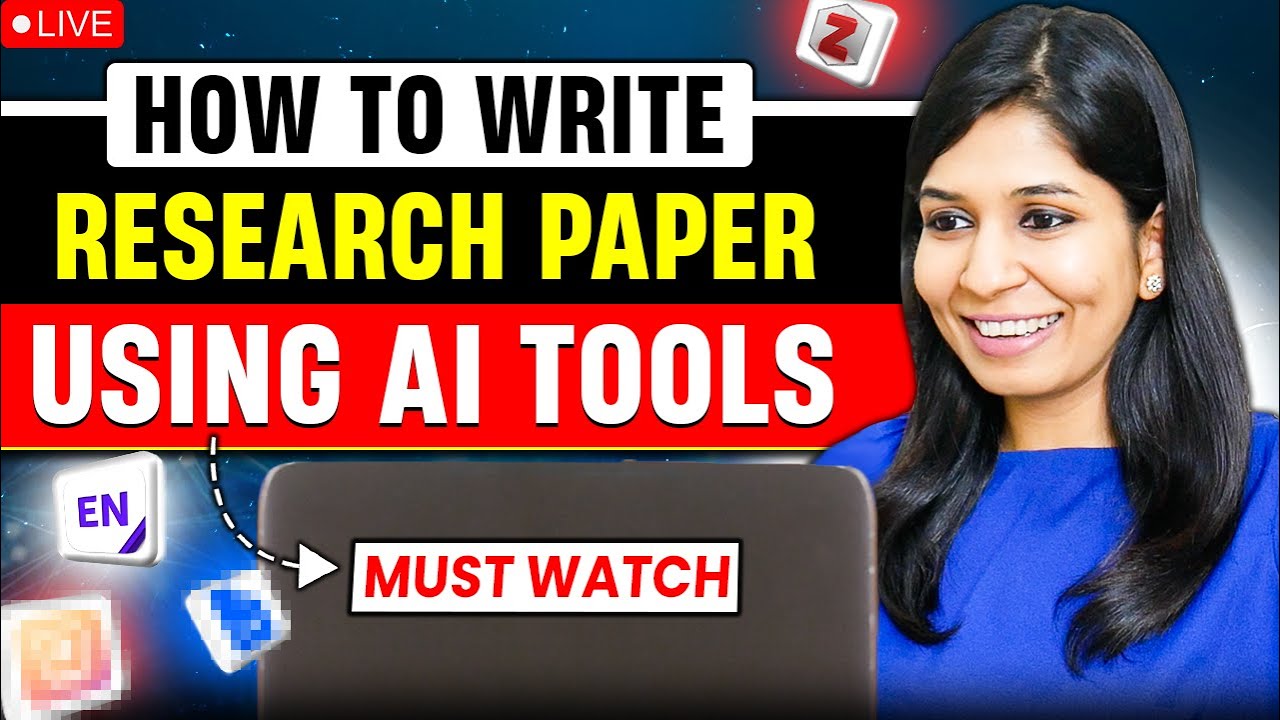 🔴LIVE: Write research paper using AI tools🔥