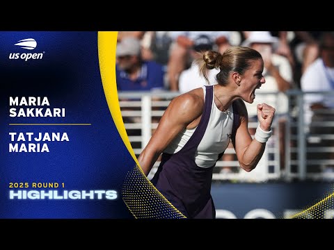 Maria Sakkari vs. Tatjana Maria Highlights | 2025 US Open Round 1