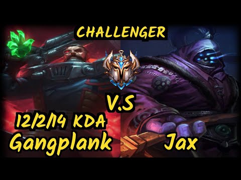 S04 Odoamne (GANGPLANK) vs JAX - 12/2/14 KDA TOP CHALLENGER GAMEPLAY - EUW
