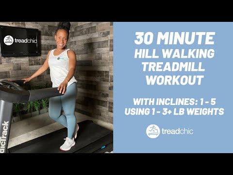 30 Minute Walking Hills Treadmill Workout #treadmill #treadmillwalking