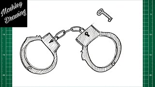 How to Draw Handcuffs Step by Step