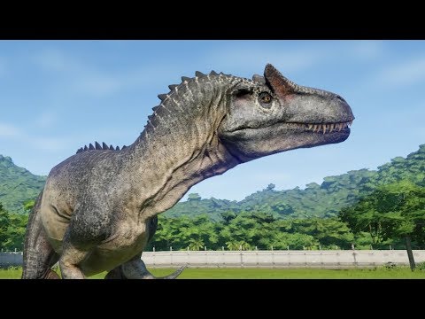 2 Allosaurus VS T-Rex, Spinosaurus, Giganotosaurus And More Large Carnivore Jurassic World Evolution
