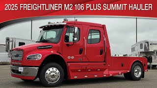 A preview image of the linked video showcasing 2025 Freightliner M2 106 Plus Summit Hauler