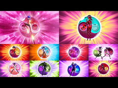 Miracuous All Unification Transformations - Season 1 to 6  | New Dragonbug, Viperbug...