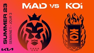 LEC Summer Split 2023 - W1D3 - MAD vs KOI