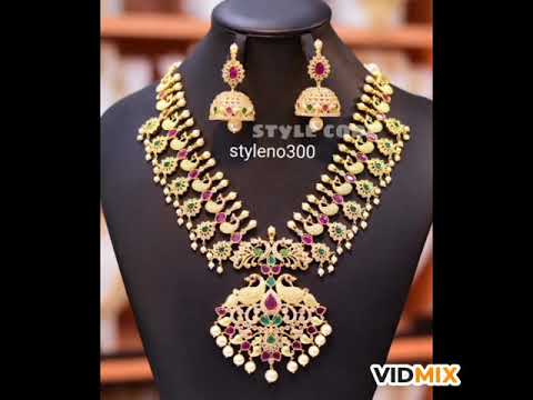 1gr గోల్డ్ and Cz //Matte finish//Beads jewellery Collection's