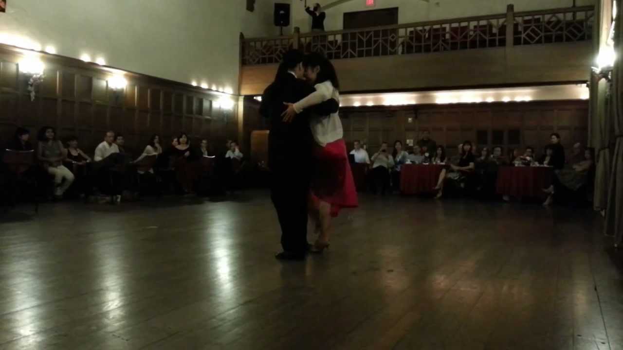 David Chiu and Noriko Tanada at Cal Tech Milonga 2013
