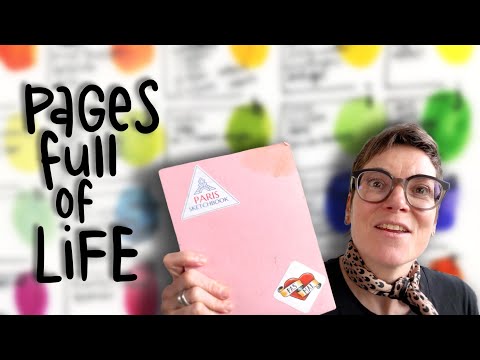 Paris Sketchbook Flip Through