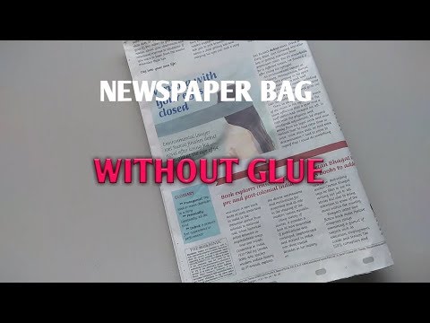 How To Make Paper Bag Without Glue--- Paper bag Making,