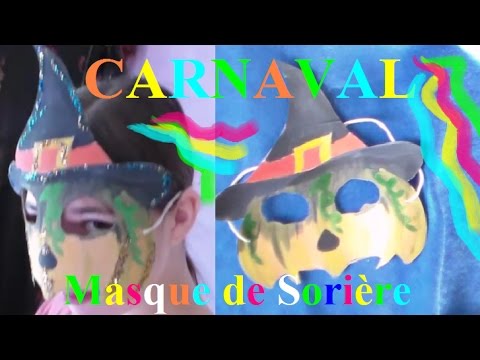 Fabriquer un masque Carnaval en carton de sorcière | Bricolage facile