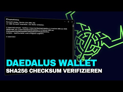 Daedalus Mainnet Wallet | SH256 Checksum verifizieren [Deutsch]