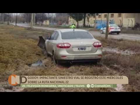Siniestros viales: vuelco en Ruta 151, choque en Cipolletti, accidente por temporal en Senillosa