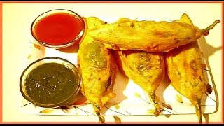 preview picture of video 'mirchi pakora breakfast recipe by mangal'