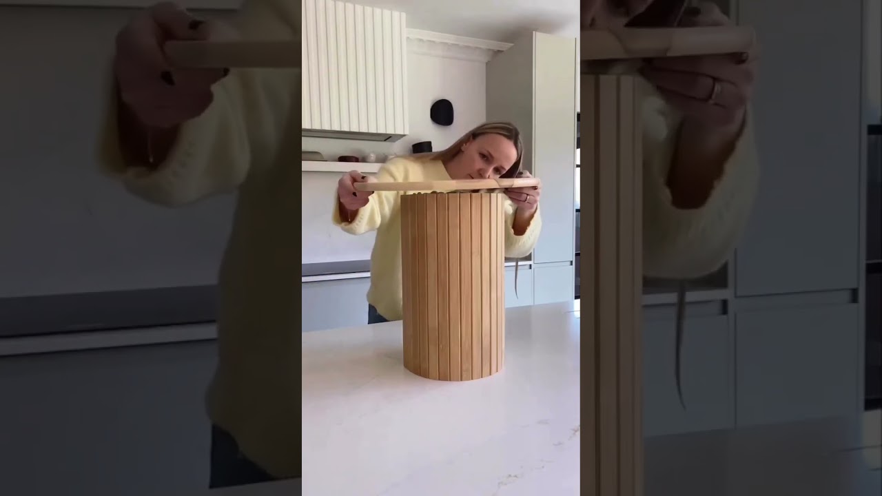 Steal this budget friendly DIY fluted IKEA side table hack & create your own ‘on-trend’ piece 🙌