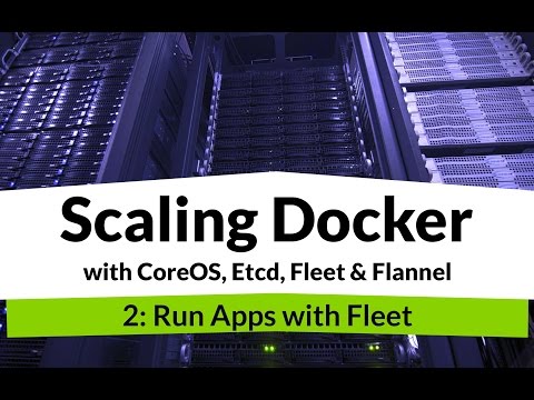 Scaling Docker 2 Tutorial on Scheduling Docker Containers across CoreOS machine with Fleet