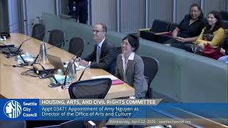Housing, Arts and Civil Rights Committee 4/22/2026