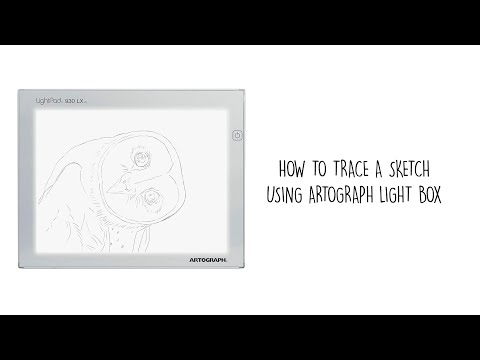 How to transfer a sketch using Artograph light pad