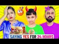 24 Hours Of YES To ANAYA !! The Ultimate Challenge | ShrutiArjunAnand