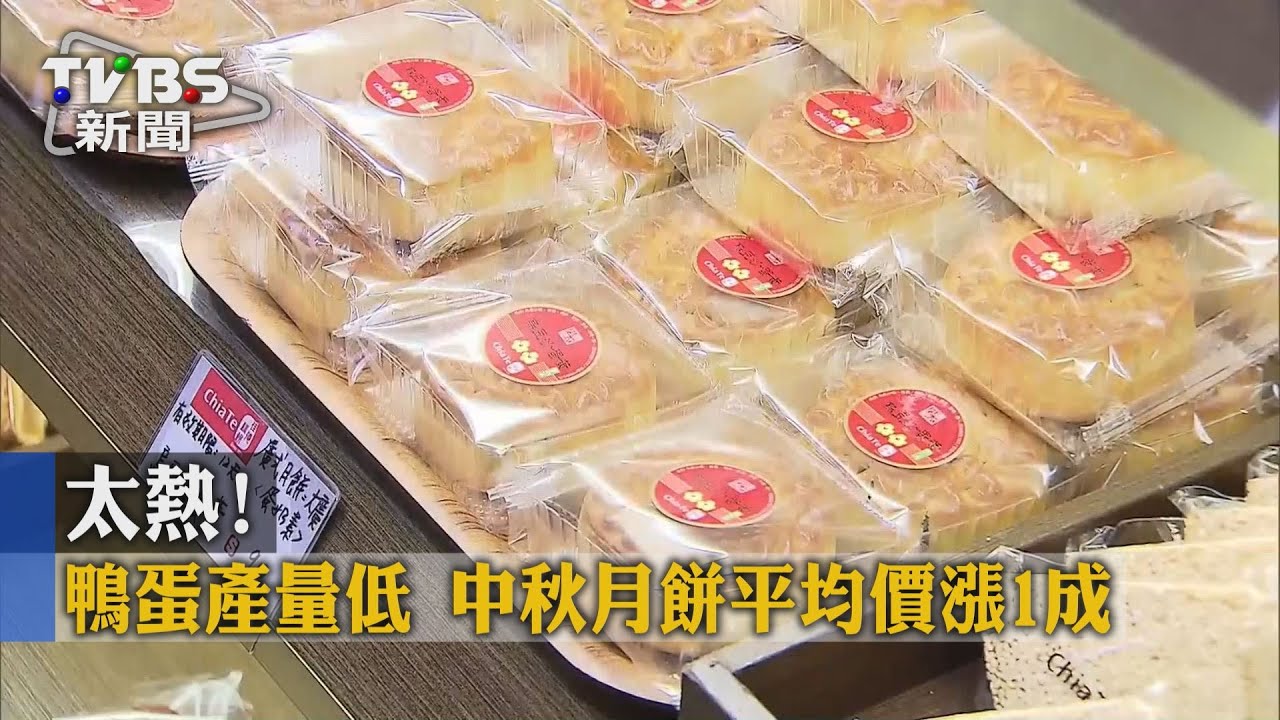 太熱!鴨子不生蛋 中秋月餅平均價漲1成