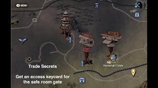 Fallout 76 - Trade Secrets - Get an access keycard for the safe room gate