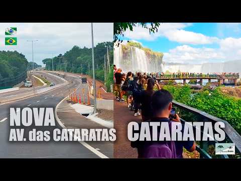 Passamos pelas Obras e fomos até as Cataratas com vazão baixa, mas o Espetáculo é o mesmo!