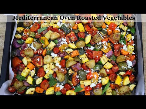 Mediterranean Roasted Vegetable | How To Make Oven Roasted Vegetables | Mediterranean Recipes