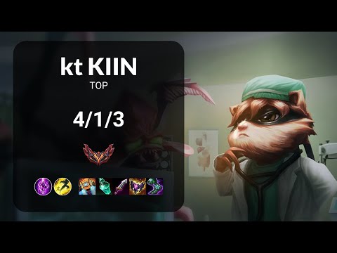 kt Kiin Kennen vs Gen Doran Camille TOP - KR GRANDMASTER Patch 13.18