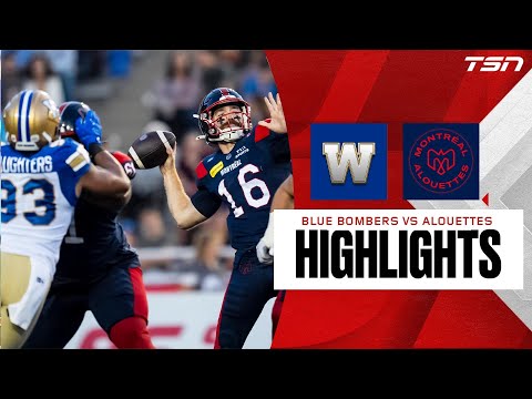 CFL Week 12: Winnipeg Blue Bombers vs. Montreal Alouettes | FULL HIGHLIGHTS