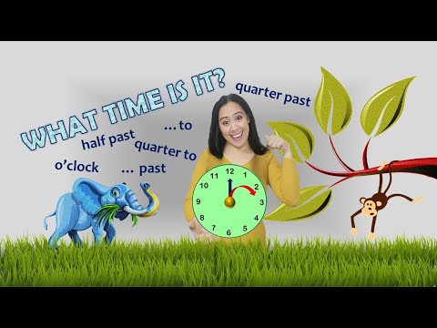 Telling the Time Analog Clock | Past and To | Half Past | Quarter Past and Quarter To by Khun Kru Ai