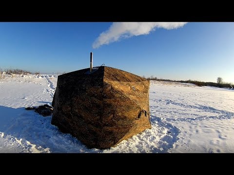 Испытание палатки с печкой в -30 С