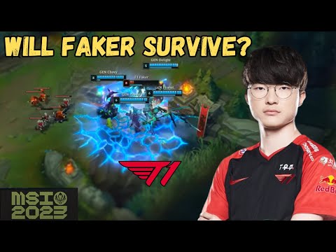 Faker How Are You Keep Doing Things like This? #faker #t1 #msi #msi2023 #leagueoflegends