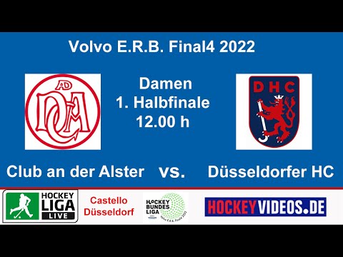 1. Halfinale Hallenhockey Damen Club an der Alster vs. Düsseldorfer HC 29.01.22 RE-Livesream