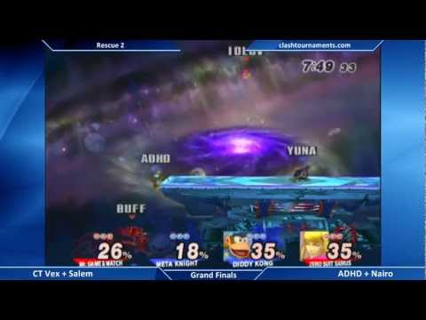--- Rescue 2 SSBB Grand Finals - ADHD + Nairo vs Salem + CT Vex