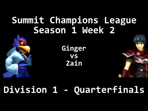 SCL1.2 - Ginger (Falco) vs Zain (Marth) - Division 1 - Quarterfinals