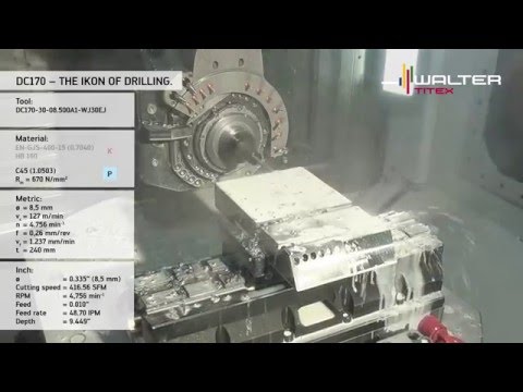 DC170 Supreme VHM-Hochleistungsbohrer mit Innenkühlung - Walter Titex