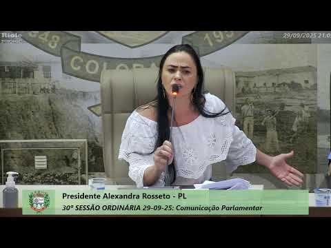 30ª SESSÃO ORDINÁRIA 29-09-25