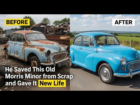 He Saved This Old Morris Minor from Scrap and Gave It New Life #viral