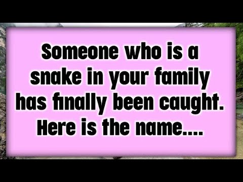 📃Someone who is a snake in your family has finally been caught. Here is the name....