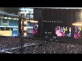 Dave Grohl breaks leg Gothenburg - YouTube