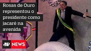 Bolsonaro critica desfile da Rosas de Ouro que trouxe presidente ‘virando jacaré’