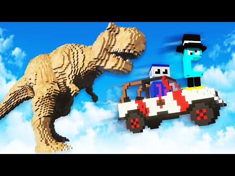 We Got Eaten by a Giant Voxel T-Rex in Teardown!