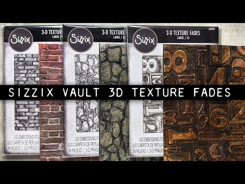 Tim Holtz Sizzix Vault 3D Texture Fades