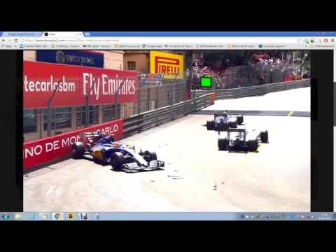 Marcus Eriksson's & Filipe Nasar stupid crash Monaco 2016