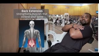 Proper form for back extensions