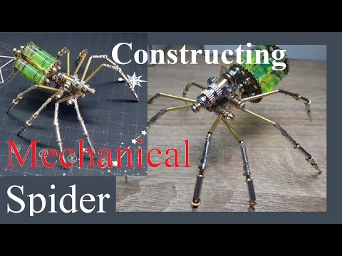 Mechanical insects | Metal Spider | Steampunk | Unboxing & Constructing, Metal Model Kit