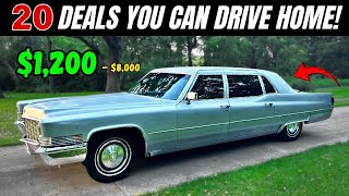 20 Classic Cars priced $1,200 to $8,000! HOT PICK